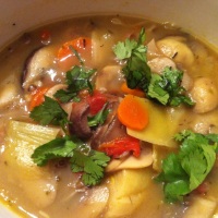 Mushroom-Artichoke Soup