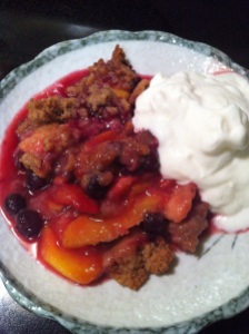 Peach Blueberry Crisp (A Seat at the Table)