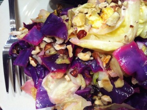 Roasted Cabbage with Hazelnuts