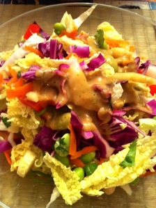 Cabbage Salad with Thai Peanut Dressing (A Seat at the Table)
