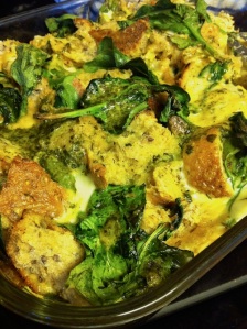 Spinach Pesto Strata (A Seat at the Table)